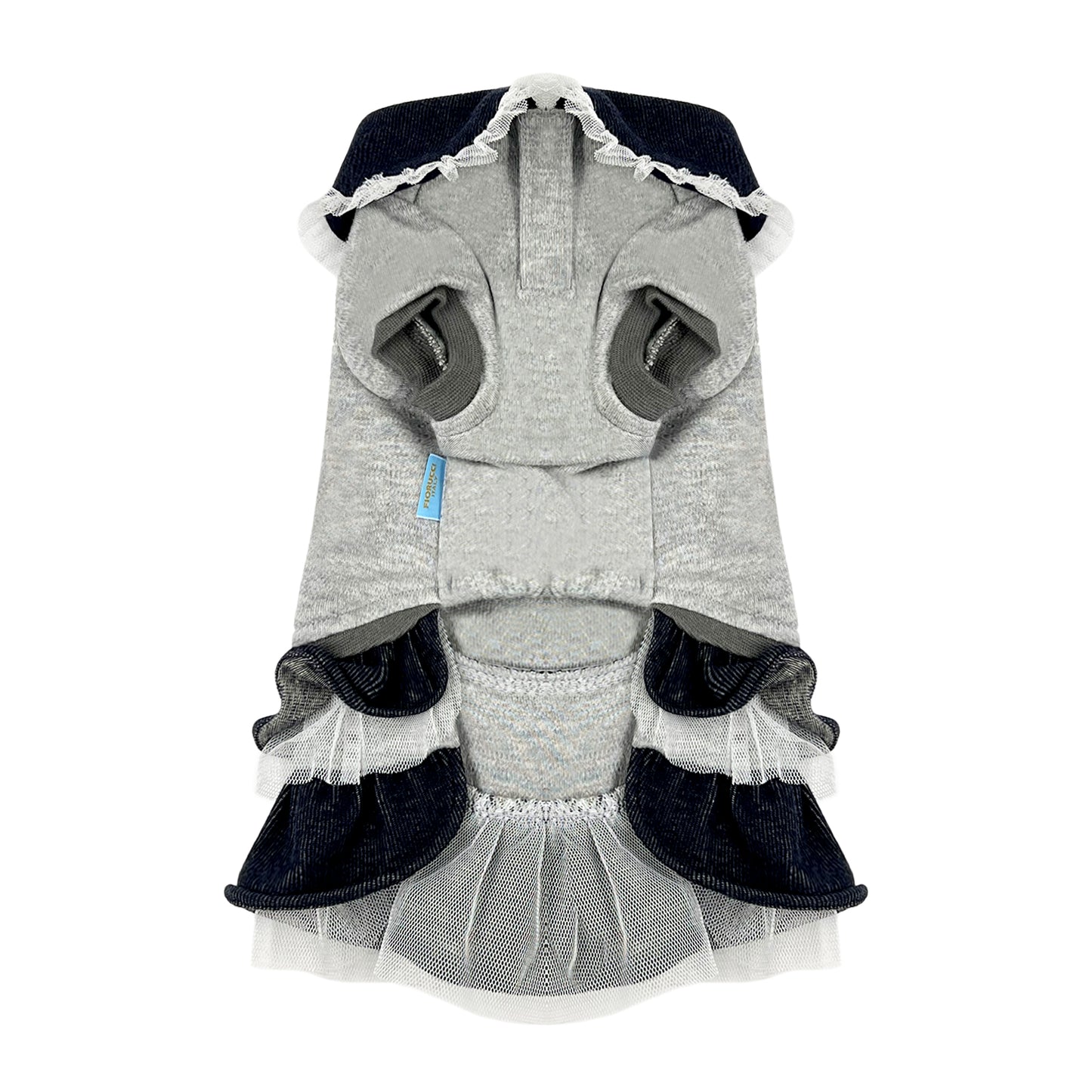 PUPPY DOG CLOTHING SERIES FIORUCCI PIG UP COLLECTION DRESS GREY